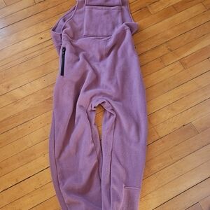 Purple Fleece Overalls